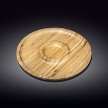 Natural Bamboo 2 Section Platter 8" | 20.5 Cm WL-771046/A