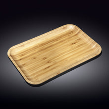 Set Of 3 Bamboo Platter 13" inch X 9" inch | For Appetizers / Barbecue / Burger Sliders
