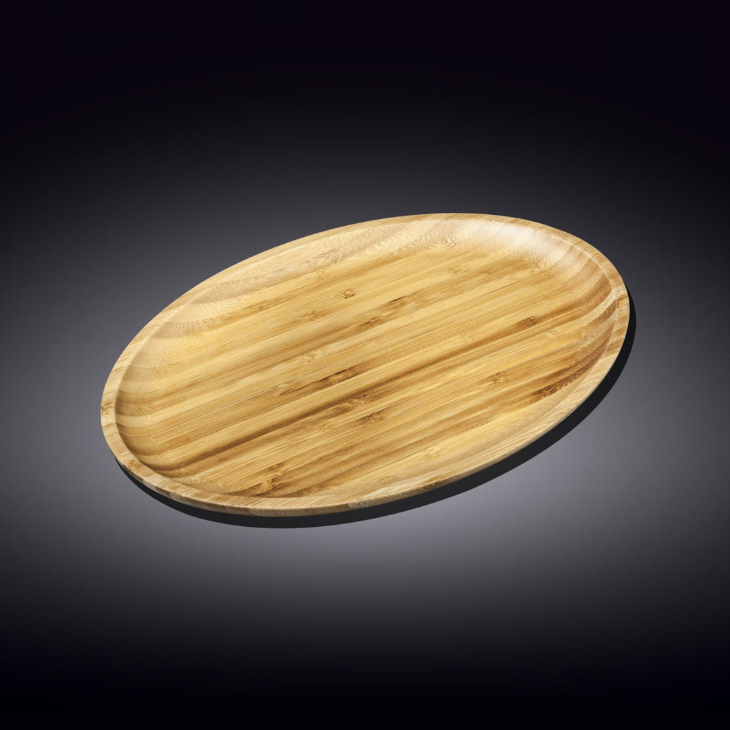 Natural Bamboo Oval Platter 12