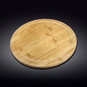 Bamboo Round Serving Board 13" inch | For pizza / Barbecue / Steak