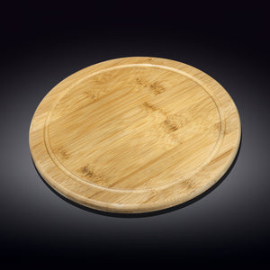 Bamboo Serving Board 14" inch | For pizza / Barbecue / Steak