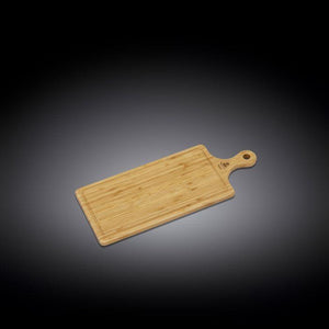 Natural Bamboo Long Serving Board With Handle 19.7" X 7.9" | 50 X 20 Cm WL-771135/A