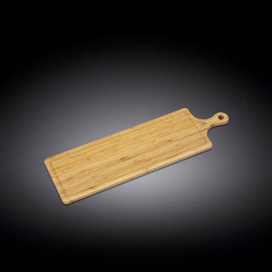 Natural Bamboo Long Serving Board With Handle 26" X 7.9" | 66 X 20 Cm WL-771136/A