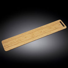 Natural Bamboo Long Serving Board 39.4" X 7.9" | 100 X 20 Cm WL-771146/A