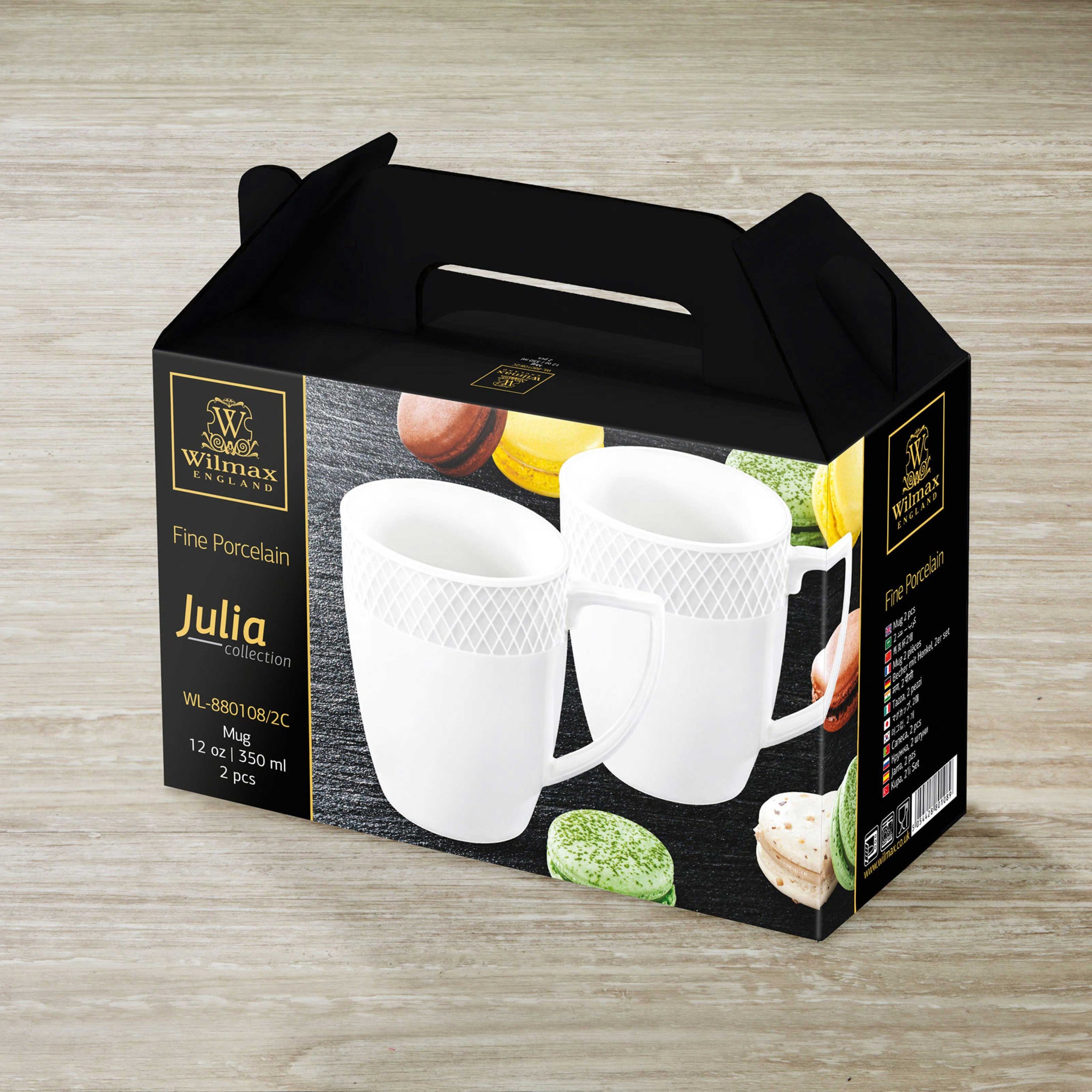 Wilmax - Mug 12 fl oz | 350 ml Set of 2 in Gift Box