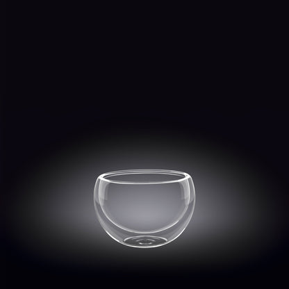 Double-Wall Vacuum Sealed Thermo Glass Bowl 1.7 Fl Oz | 50 Ml