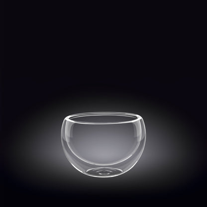 Double-Wall Vacuum Sealed Thermo Glass Bowl 5.4 Fl Oz | 160 Ml