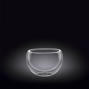 Double-Wall Vacuum Sealed Thermo Glass Bowl 5.4 Fl Oz | 160 Ml