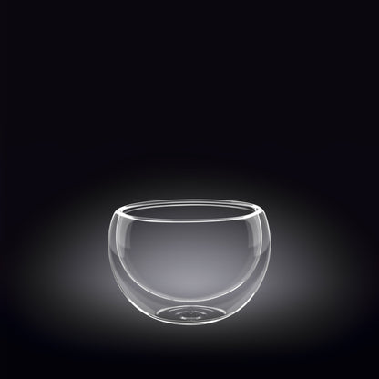 Double-Wall Vacuum Sealed Thermo Glass Bowl 6.8 Fl Oz | 200 Ml