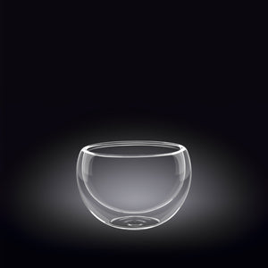 Double-Wall Vacuum Sealed Thermo Glass Bowl 6.8 Fl Oz | 200 Ml