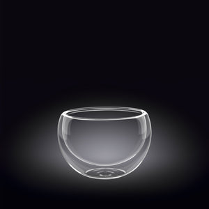 Set Of 6 Double-Wall Vacuum Sealed Thermo Glass Bowl 8.5 Fl Oz | 250 Ml