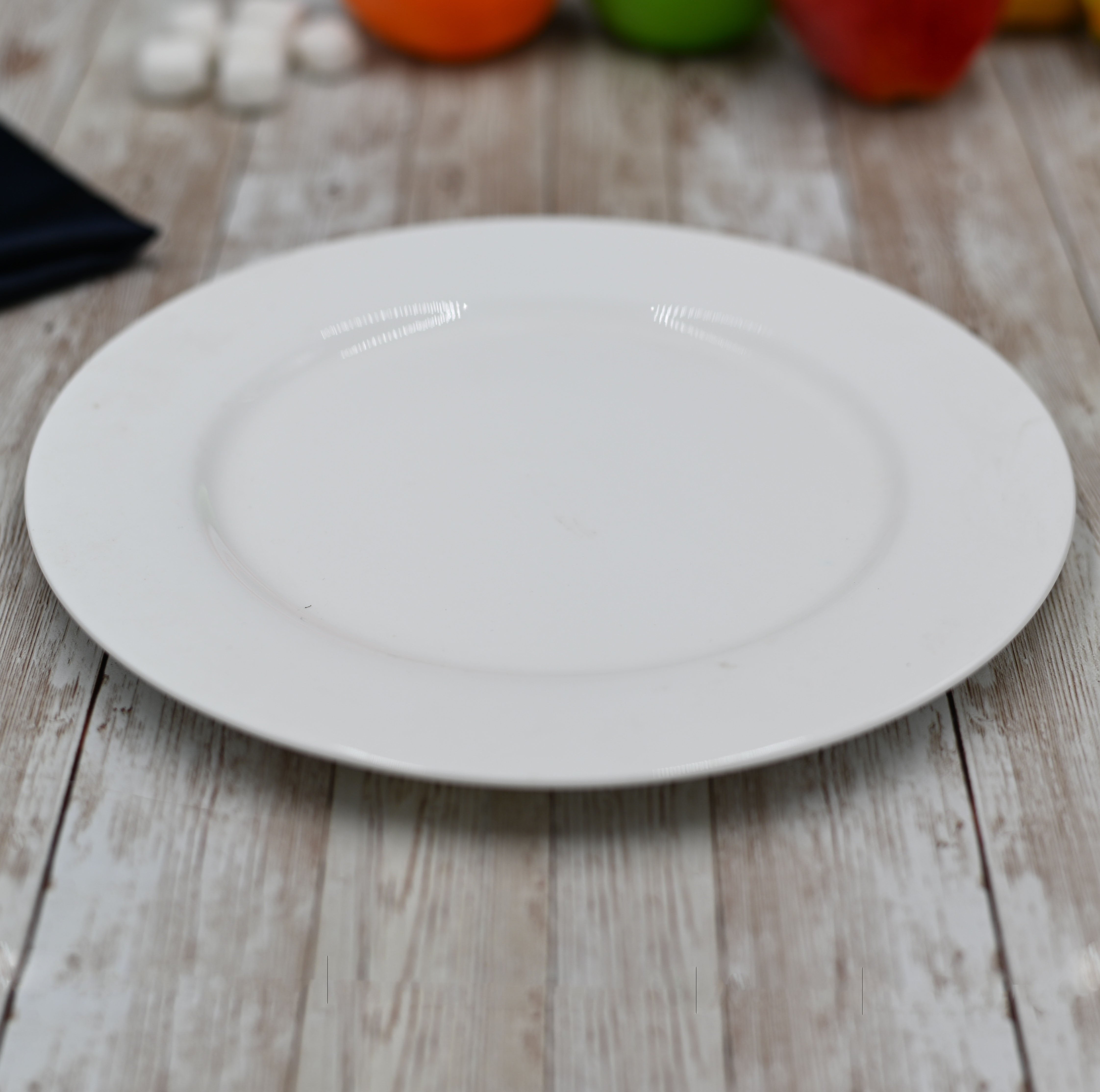 White Dinner Plate 9" inch | 23 Cm - Wilmax Porcelain