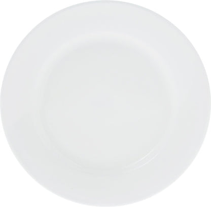 Professional Rolled Rim White Dessert Plate 7" inch | 18 Cm