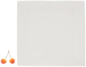 Set Of 3 White Dinner Plate 10" inch X 10" inch| 25 X 25 Cm