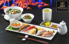 White Sushi/Canape Dish 12" inch X 4.7" inch | 30.5 X 12 Cm