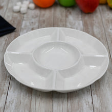 Fine Porcelain Divided Round Dish 10" | 25.5 Cm WL-992019/A