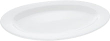 Set Of 3 Professional Rolled Rim White Oval Plate / Platter 14" inch |