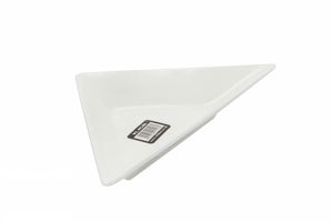 White Triangular Dish 7.5" inch | 18.5 Cm