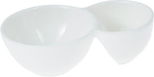 Set Of 6 Double White Dish 5" inch X 3" inch X 1.5" inch | 12.5 X 7.5 X 3.5 Cm