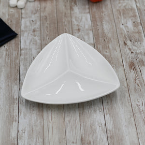 Fine Porcelain Divided Triangular Dish 8" | 20 Cm WL-992584/A