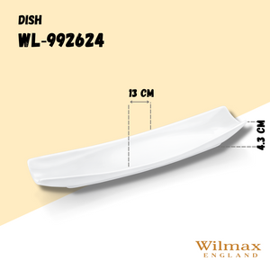 White Celery Tray / Dish 16" inch X 5" inch | 40 X 13 Cm