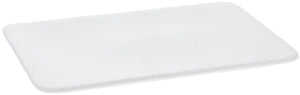 White Rectangle Flat Platter 10" inch X 5.5" inch | 25.5 X 14.5 Cm