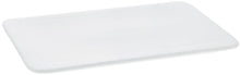 Set Of 6 White Rectangle Flat Platter 10" inch X 5.5" inch | 25.5 X 14.5 Cm