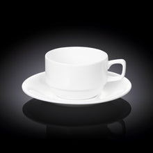 White 7 Oz | 220 Ml Tea Cup & Saucer