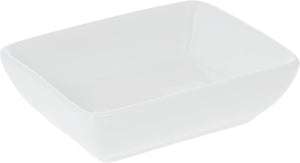 Set Of 6 White Rectangle Sauce Dish 3" inch X 2.5" inch | 8 X 6 Cm