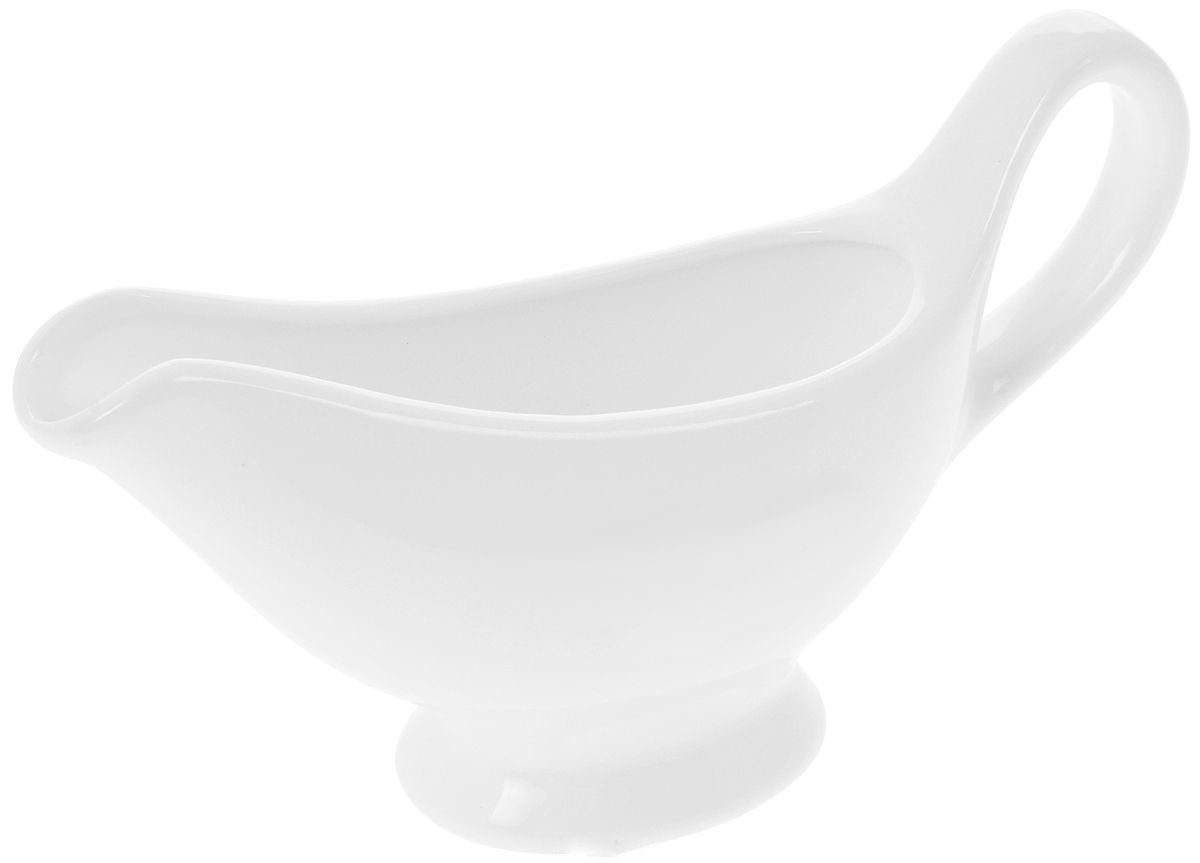 Set Of 4 White Sauce Boat 6 Oz | 170 Ml