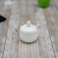 Fine Porcelain 4 Oz | 130 Ml Mustard Pot With Spoon WL-996083/A