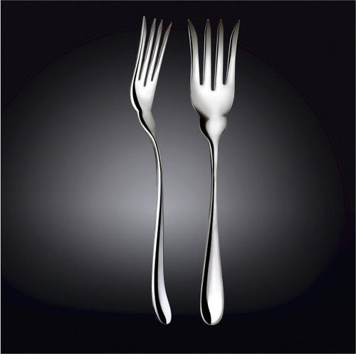 High Polish Stainless Steel Fish Serving Fork 10.5