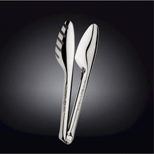 High Polish Stainless Steel Serving Tongs 10" | 25.5 Cm In Colour Box WL-999127/1C