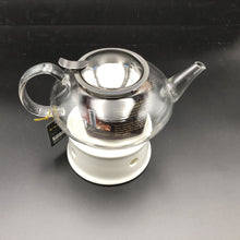 Large Asian Tea Thermo Set With 6 Bowls For Serving And A Porcelain Warming Stand