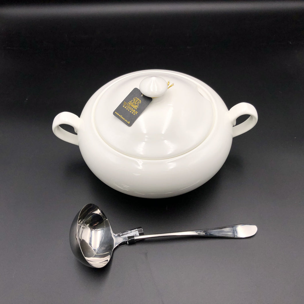 Family Size Tureen With A Ladle For Soups And Stews WL-555011