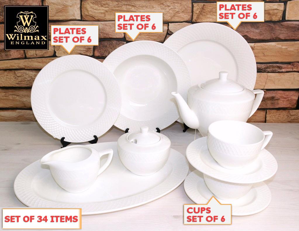 Julia Fine Dinning 34 Piece Entertaining Set For 6 WL-555001