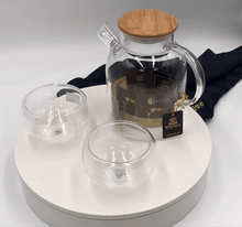3 Piece Thermo Glass Asian Tea Entertaining Set For 2