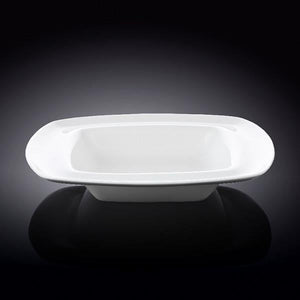 Set Of 3 White Deep Plate 8.5" inch X 8.5" inch | 10 Fl Oz |