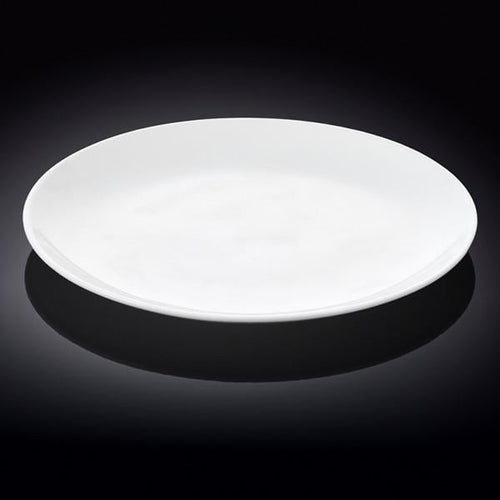 Fine Porcelain Rolled Rim Round Platter 12