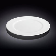 Set Of 6 Professional Rolled Rim White Dinner Plate 9" inch | 23 Cm