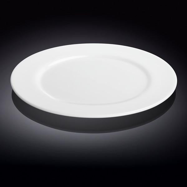 Professional Rolled Rim White Round Plate / Platter 12" inch |