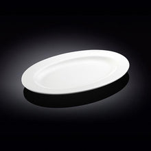 Professional Rolled Rim White Oval Plate / Platter 12" inch |