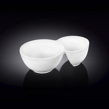 Double White Dish 5" inch X 3" inch X 1.5" inch | 12.5 X 7.5 X 3.5 Cm