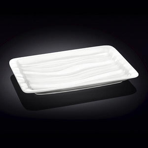 White Rectangle Japanese Style Dish 12.5" inch X 8" inch| 32 X 20 Cm