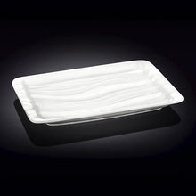 Set Of 3 White Rectangle Japanese Style Dish 12.5" inch X 8" inch| 32 X 20 Cm