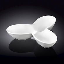 Set Of 6 White 3 Part Divided Dish 5" inch | 13 Cm
