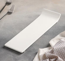 Set Of 3 White Rectangle Sushi Dish 12" inch X 4" inch | 30.5 X 9.5 Cm