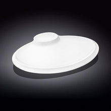 Set Of 6 White Oval Plate With Sauce 8" inch | 20 Cm