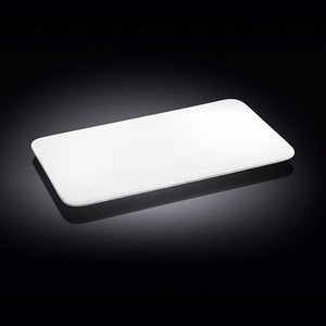 White Rectangle Flat Platter 12" inch X 7.5" inch| 30 X 19 Cm