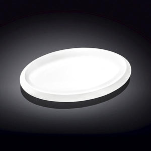 Set Of 6 White Oval Plate 8" inch | 21 Cm